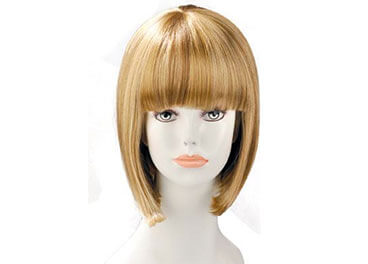 Perruque China Doll Blonde, avec mêches
